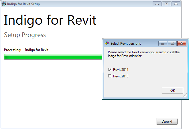 Selecting Revit versions