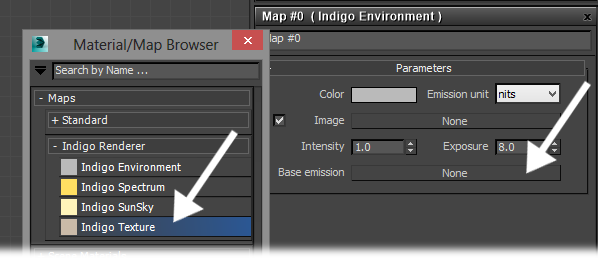 Adding an Indigo Texture map to the Environment map