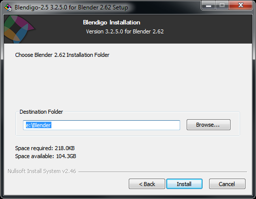 Blendigo installer should detect install path