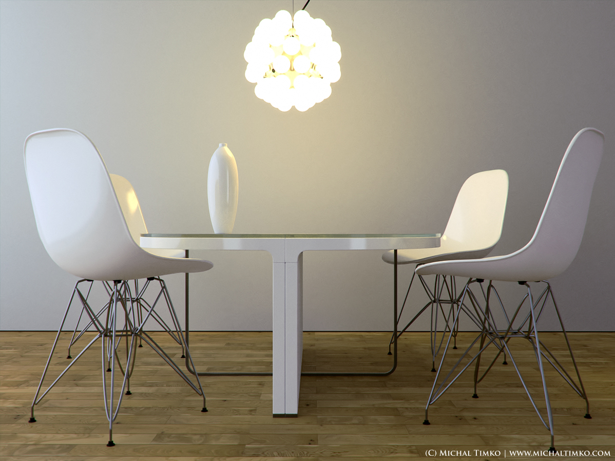 Eames chairs render