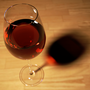 Red wine glass