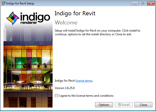 Installer welcome screen